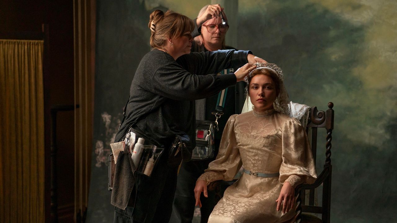 How Hair and Makeup Transform Florence Pugh From Cathy Ames to Kate in “East of Eden”